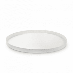 Teller rund Metall weiß 31,5 cm (16253388)