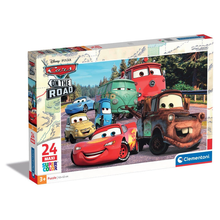 Clementoni Cars Puzzle Maxi – 24 Teile, 67,7x47,7 Cm, Für Kinder Ab 3 Jahren