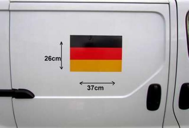 Fußball Magnetflagge 26 cm x 38 cm Deutschland Auto Fahne Magnet