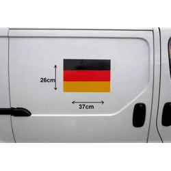 Fußball Magnetflagge 26 cm x 38 cm Deutschland Auto Fahne Magnet