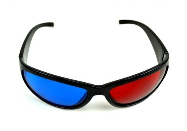  3D Brille Brillen Kino Neu CYAN ANAGLYPH ROT BLAU