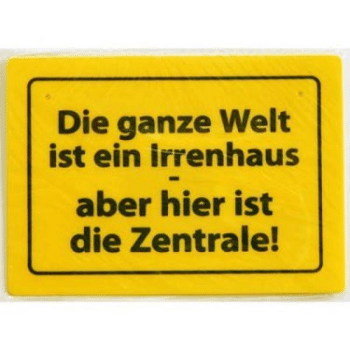 Schild mit Sprüchen, 15 x 10 cm, witzig, cool, sebstklebend (12271064
