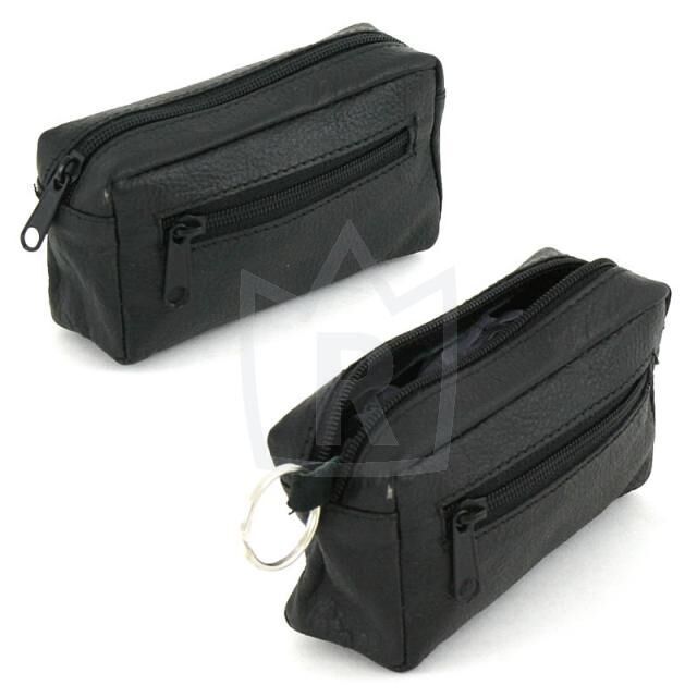 Leder Schlüssel Etui Tasche Schwarz je 0,95 EUR