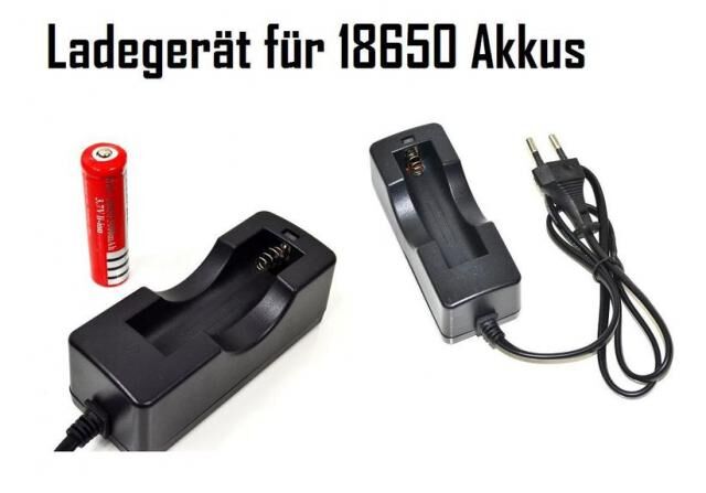 Ladegerät für Akku Typ TR 18650 EU Ladegerät für Ultrafire & co