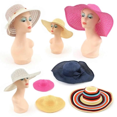 50 Schicke Damen Sommerhüte Strohhut Damenhut Sonnenhut Hut Hüte nur 2,90 Euro