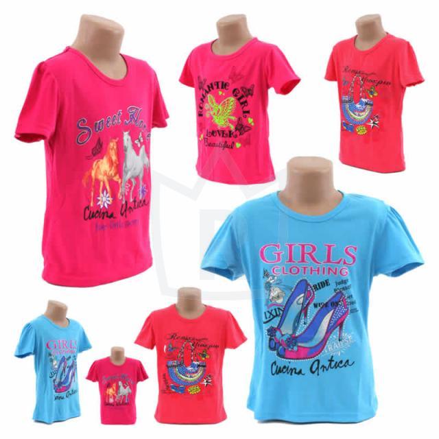 Modische Mädchen Kinder T-Shirts 2-14 J. je 2,35 EUR