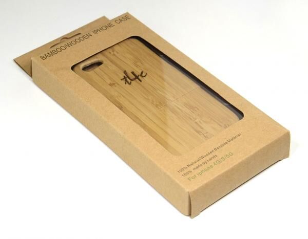 t4c Echtholz Bambus Cover für iPhone 5 - Holz Hülle Case Hardcase Handy Schale