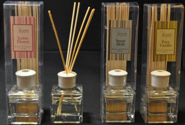 Raumbedufter, ätherische Öle mit Rattanstengel,Lotus blumig