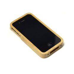 t4c Echtholz Bambus Cover für iPhone 4 / 4s - Holz Hülle Case Hardcase Handy Schale