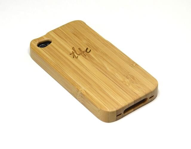 t4c Echtholz Bambus Cover für iPhone 4 / 4s - Holz Hülle Case Hardcase Handy Schale