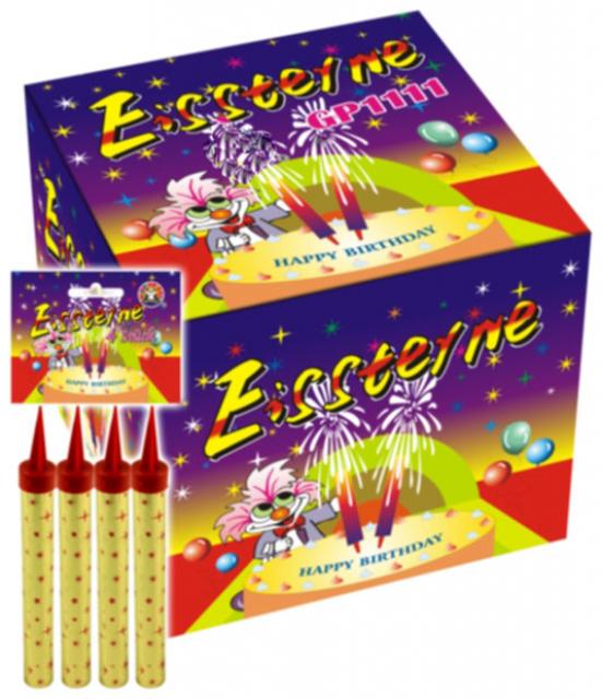 Zaubersterne / Eissterne 4er Set , a 30 Sek. Indoor Party Feuerwerk