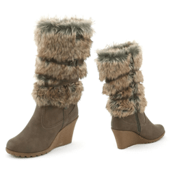 Damen Fell Stiefel Schuhe Gr. 36-41 je 9,95 EUR