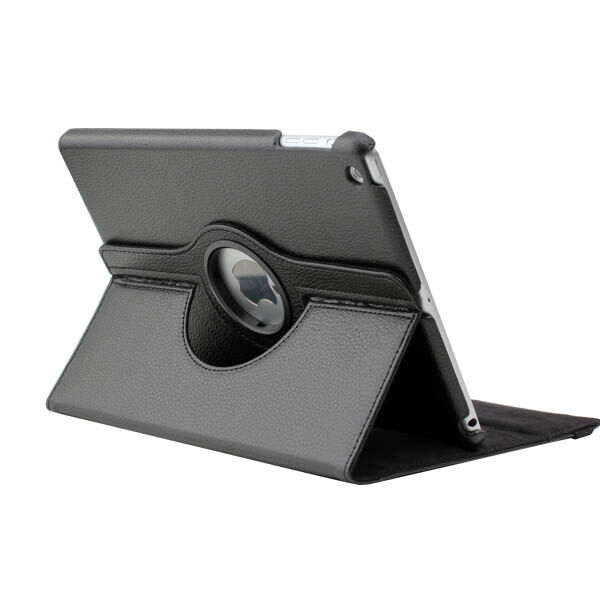 Edle 360° Kunstleder Tasche schwarz für iPad 2 3 4 inkl. Display-Schutzfolie + Touch-Pen Ledertasche Cover Case Hülle
