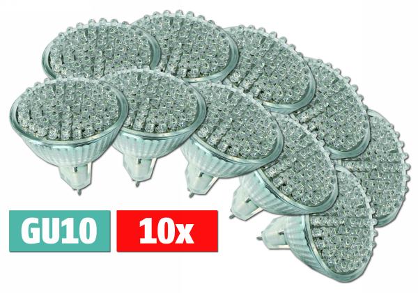 LED-Strahler McShine GU10, 230V, 60 LEDs, 150Lm, kaltweiß kaltweiss 6500K Weiß