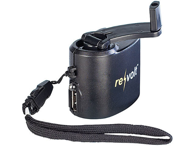 Universal-Dynamo-Ladegerät für Navi, Handy, iPod & USB-Geräte