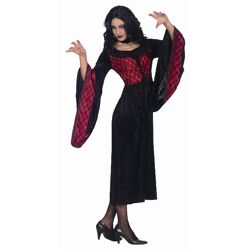 Gothic Kleid Kostüm für Schlager Karneval Fasching Halloween Party