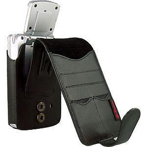 Original  Krusell-Ledertasche für Yakumo delta 300 GPS usw. (im Blister inkl. Clip)