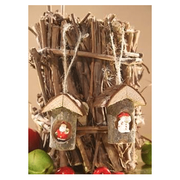 17 96082 Vogelhaus Hanger Weihnachtsdeko Holz 7x5 Cm 12288147 Restposten De