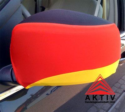 Fahne Flagge f AUTO AUSSENSPIEGEL Deutschland 2er Set zur  Fussball WM