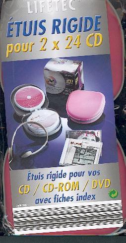 CD-Tasche, Etui, Lifetec 2x24er Set f. CD, CD-ROM, DVD, f  Musik + Daten Sammlung