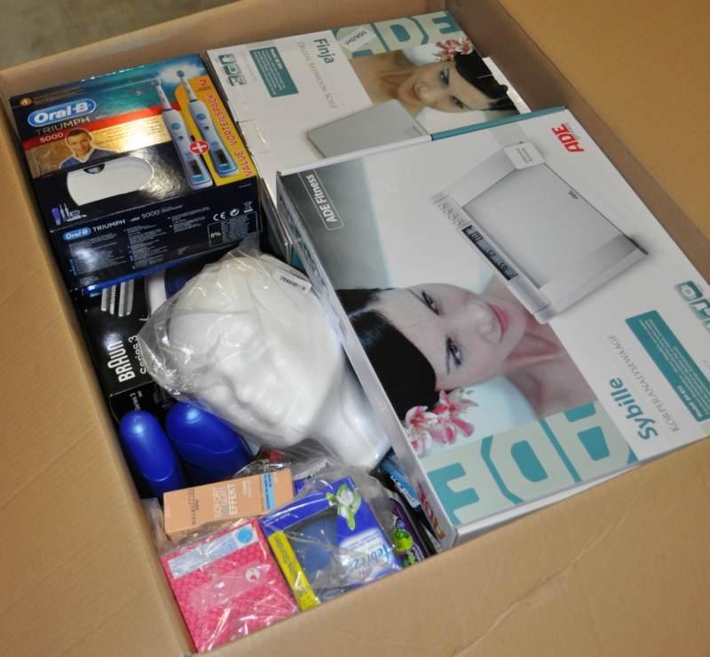 Drugstore goods - returned goods, mixed pallet, mixed packages