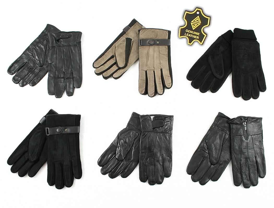 Herren Handschuhe Echtes Leder Gloves Gr. L-XXL nur 2,90€