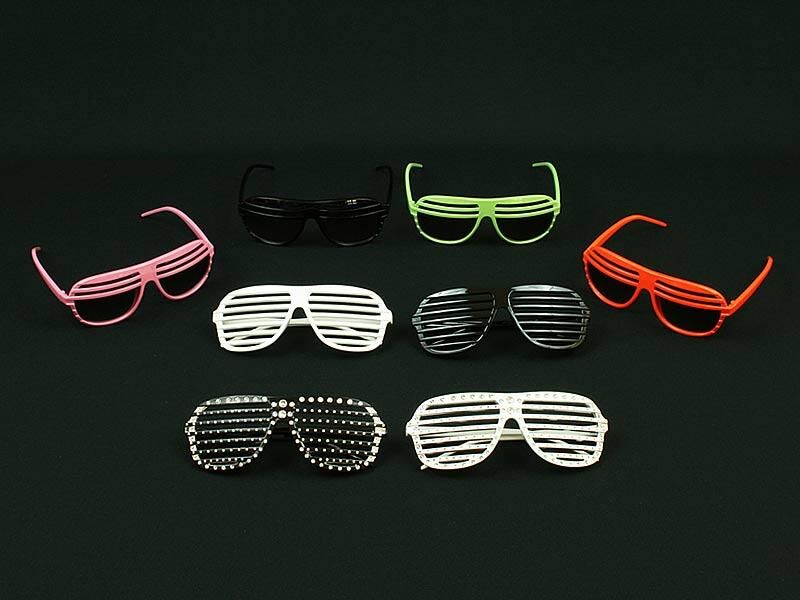 Party Sonnenbrillen Sunglass mit Gitter Schutz Strass für nur 1,39 Euro