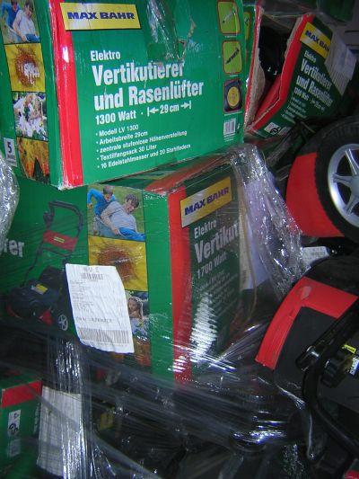 Restposten Sonderposten Baumarktretouren: Rasenmäher, Elektrowerkzeuge