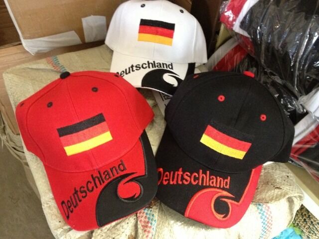 Deutschland  Cap Basecap Cap Mütze Italia Schirm -Mützen Deutschland in Schwarz
