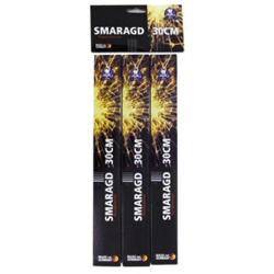 Sparklers emerald 30cm 5pcs FS in 3pcs self-service bag