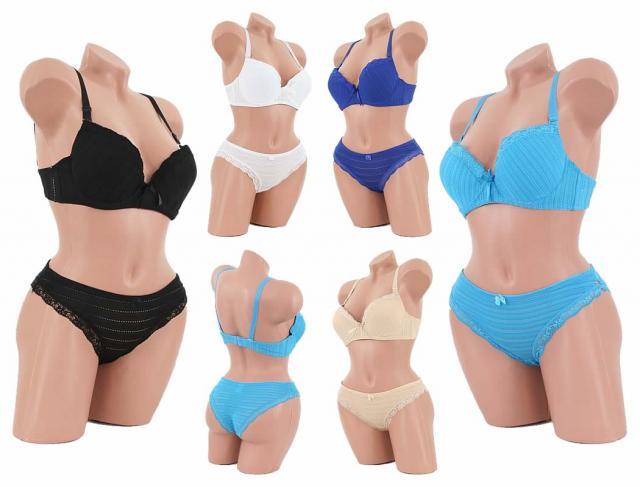 100 x BH Sets mit Panty Hot Pant Push Up - Cup C - Gr. 38-48 - Sexy Underwear nur 2,29 Euro