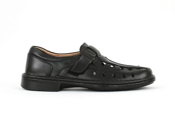 12 Paar Herren Schuhe Sandalen Slipper Leder Schwarz NEU nur 8,90 Euro