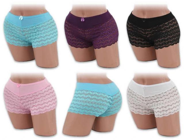 120 Damen Slips Hot Pants Panty Unterwäsche Dessous Underwear Spitze Mix Gr. M bis XXL nur 0,75 Euro