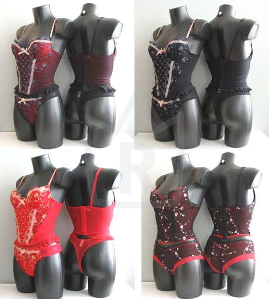2 teiliges Corsagen Set mit String oder Hot Pant nur 4,10 Euro