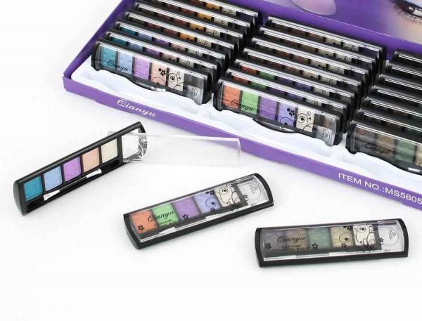 24 Schminksets Lidschatten Augen Schminke Farbmix Kosmetik im Verkaufsdisplay nur 1,75 Euro