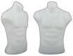 4 x Torso Büste Body Puppe Mann Men Männlich Male Schaufensterfigur Weiß