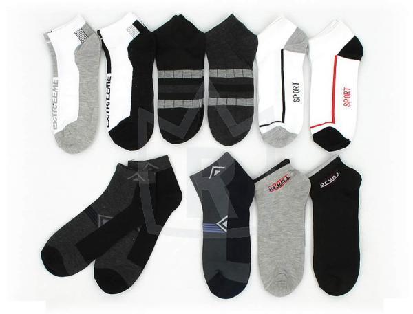 480 Paar Herren Sneaker Socken Socks Füßlinge Mix Farben Design nur 0,33 Euro