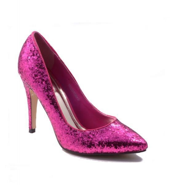 Damen Pumps Schuhe Shoes Pailetten Applikationen 3 Farben nur 9,90 Euro