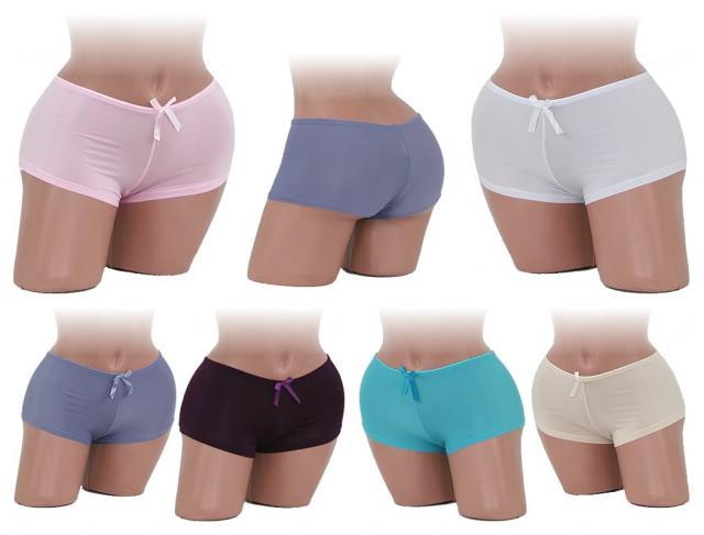 Damen Slips Hot Pants Panty Unterwäsche Dessous Underwear Uni Mix Gr M-XXL nur 0,69 Euro