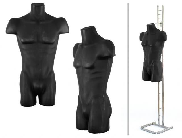 Herren Schaufenster Puppe Büste Mann Figur mit Metall Ständer nur 69 Euro