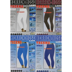 Herren Thermo Unterhose Lang mit Eingriff vier Farben nur 2,49 Euro