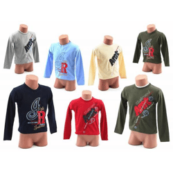 Jungen Boys Langarm Shirts Sweaters Oberteile Langarmshirts Pullover nur 2,20€