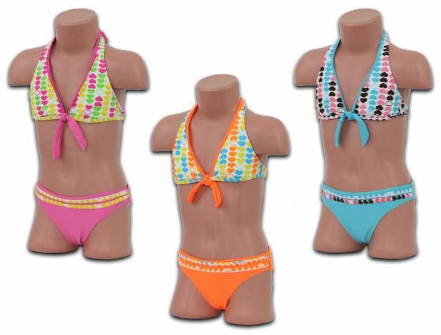 Mädchen Girls Bikinis Bikini Triangel Bademoden Badeanzug Hawaii Gr. 6-12 Jahre nur 2,59 Euro  