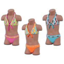Mädchen Girls Bikinis Bikini Triangel Bademoden Badeanzug Hawaii Gr. 6-12 Jahre nur 2,59 Euro  