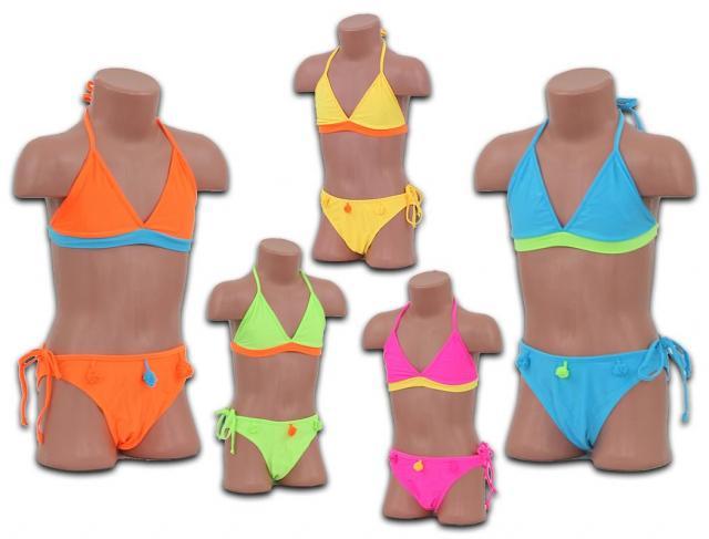 Mädchen Girls Bikinis Bikini Triangel Bademoden Badeanzug Hawaii Gr. 6-12 Jahre nur 2,59 Euro