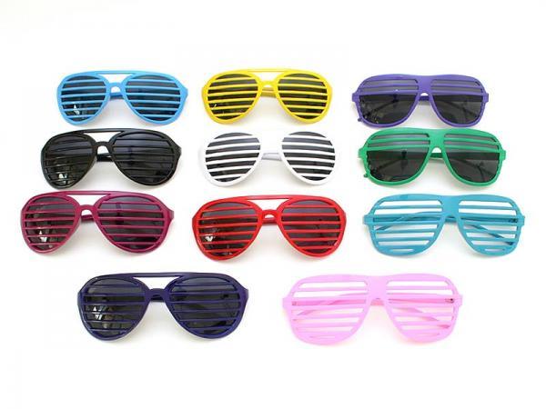 Party Sonnenbrillen Sunglass mit Gitter Schutz Strass für nur 1,39 Euro