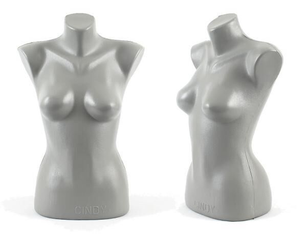Torso Büste Puppe Frau Schaufensterfigur Body NEU Grau nur 18,- EUR