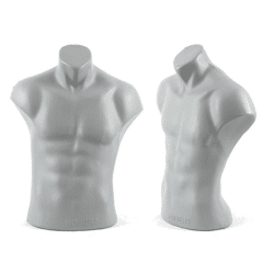 Torso Büste Puppe Mann Schaufensterfigur Body NEU Grau nur 18,- EUR