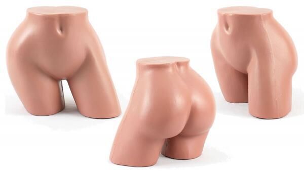 Torso Puppe Frau Schaufensterfigur Unterleib Deko NEU Grau nur 18,- EUR