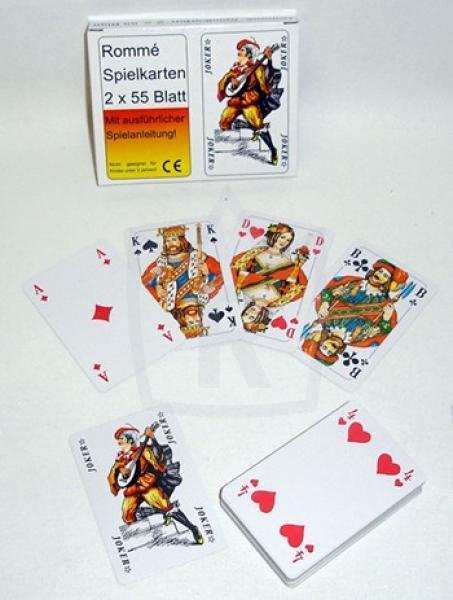 27-42319, Romme Kartenspiel 2x52 Karten in Box mit dt. Anleitung